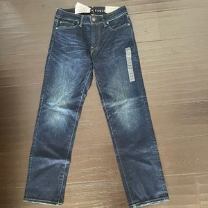 NEW American Eagle Men's AirFlex Plus Slim Straight Dark Blue Jeans Pants 30x30